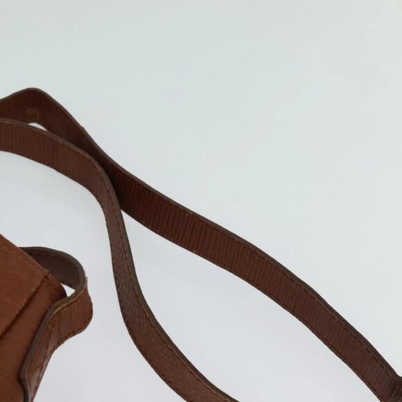 FENDI Shoulder Bag Leather Brown Gold Auth am8357 - Picture 9 of 16